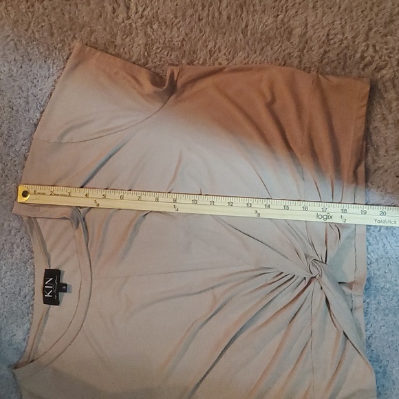 KIN by Kristine Twist Front Crop Top in Taupe - Picture 10 of 10